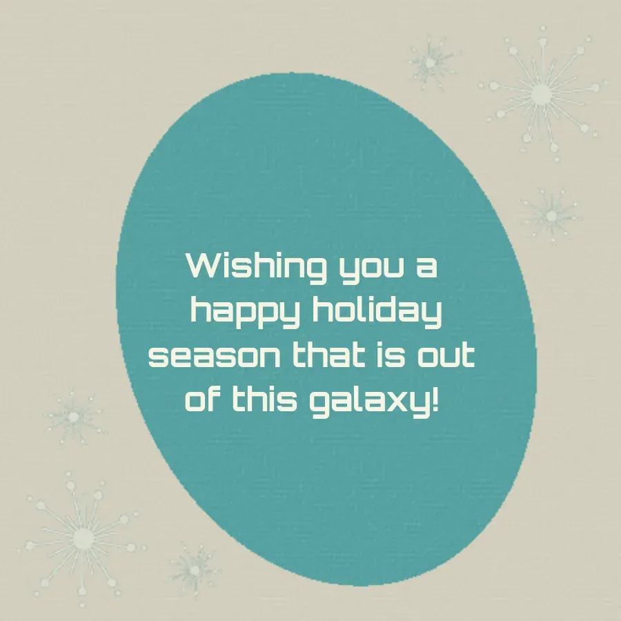 Star Wars Retro Holidays card inside right