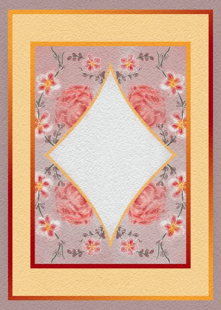 Lunar New Year Floral card inside left