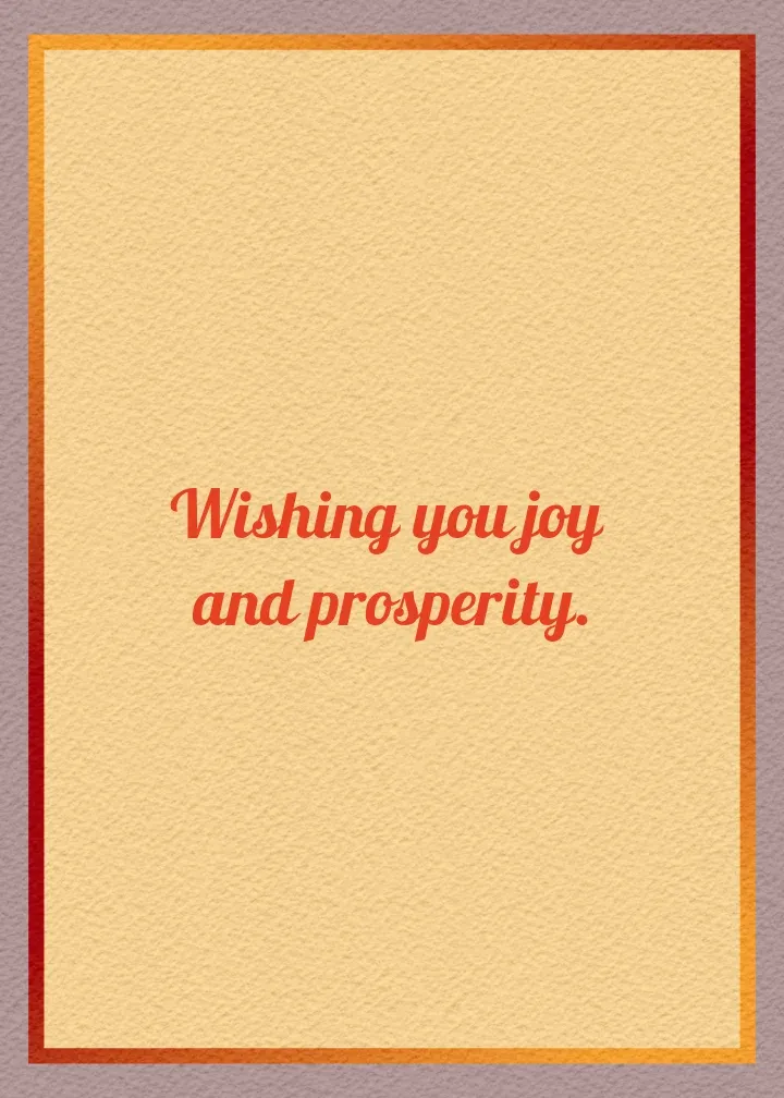 Lunar New Year Floral card inside right