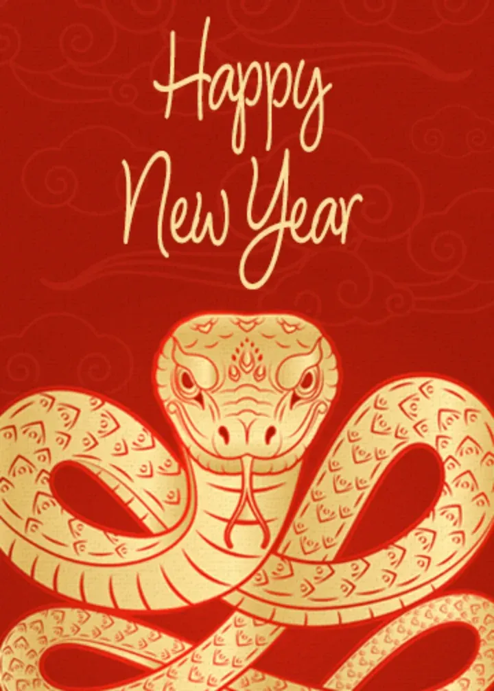 Year of the Snake card front