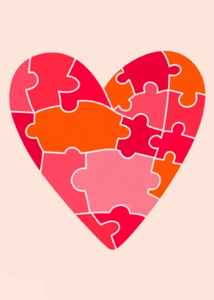 Sister-in-Law Jigsaw card inside left