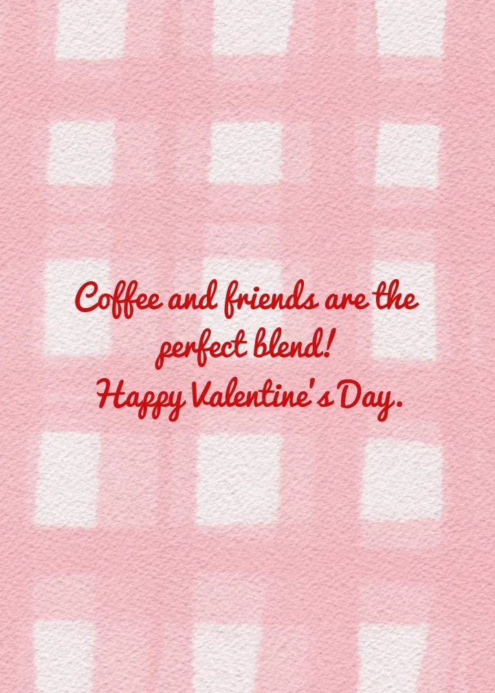 Iced Coffee Valentine card inside right