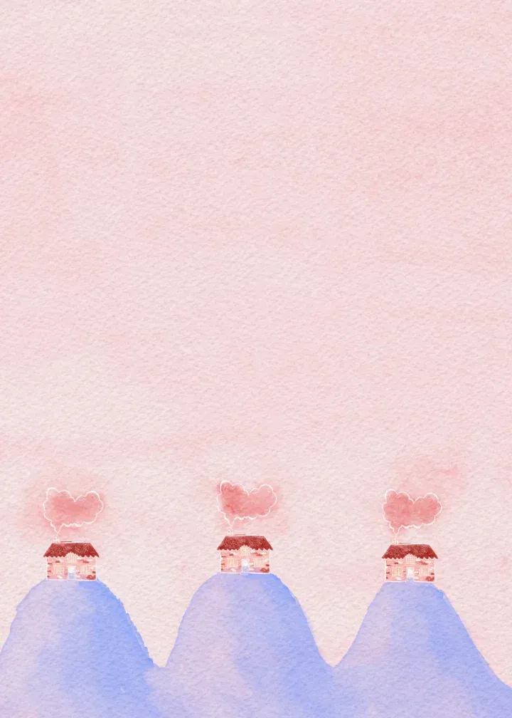 Cozy Cottage Valentine card inside left