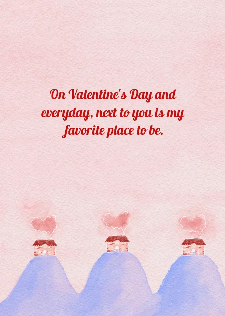 Cozy Cottage Valentine card inside right