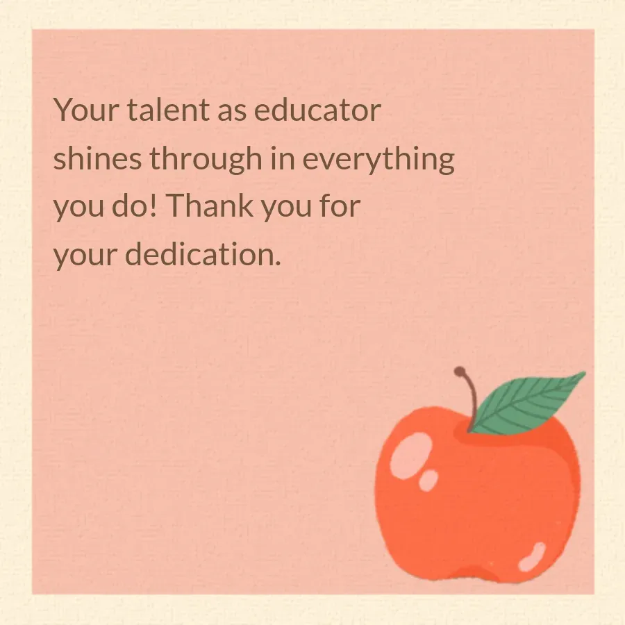 Teacher Books card inside right