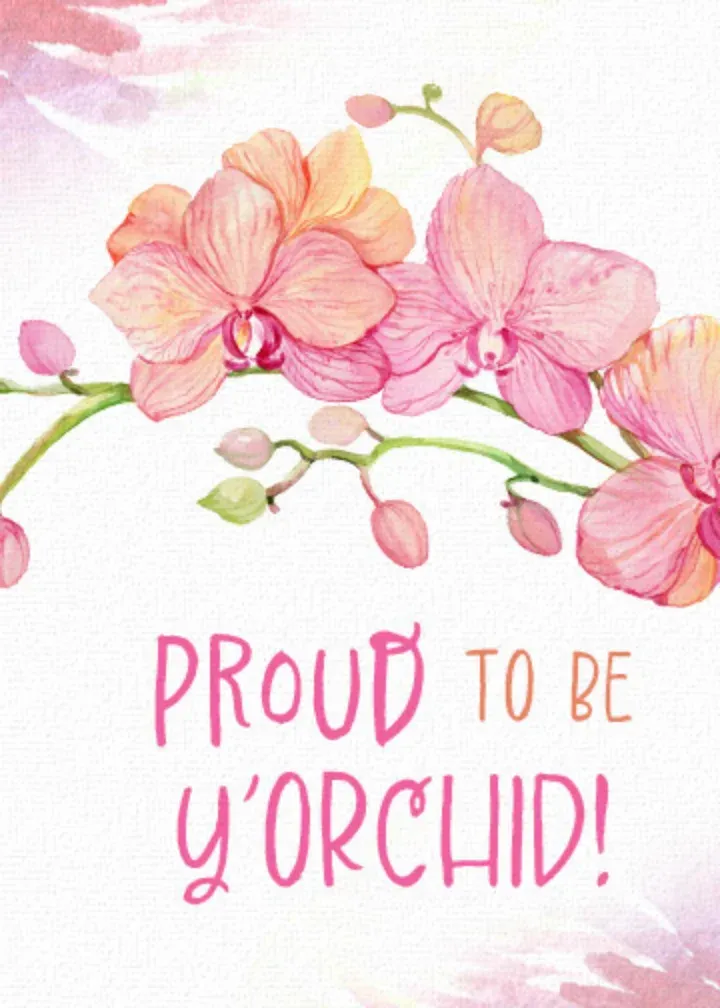 Mother's Day Orchid card front