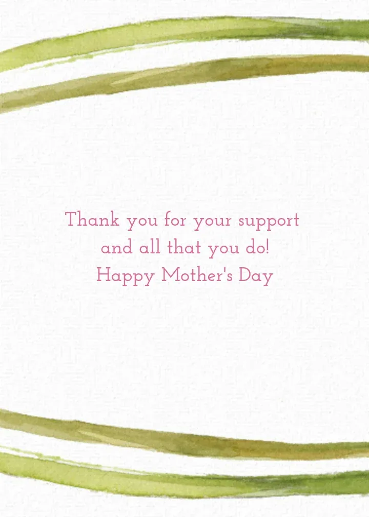 Mother's Day Orchid card inside right