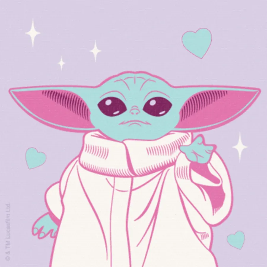 Mandalorian Valentine card inside left