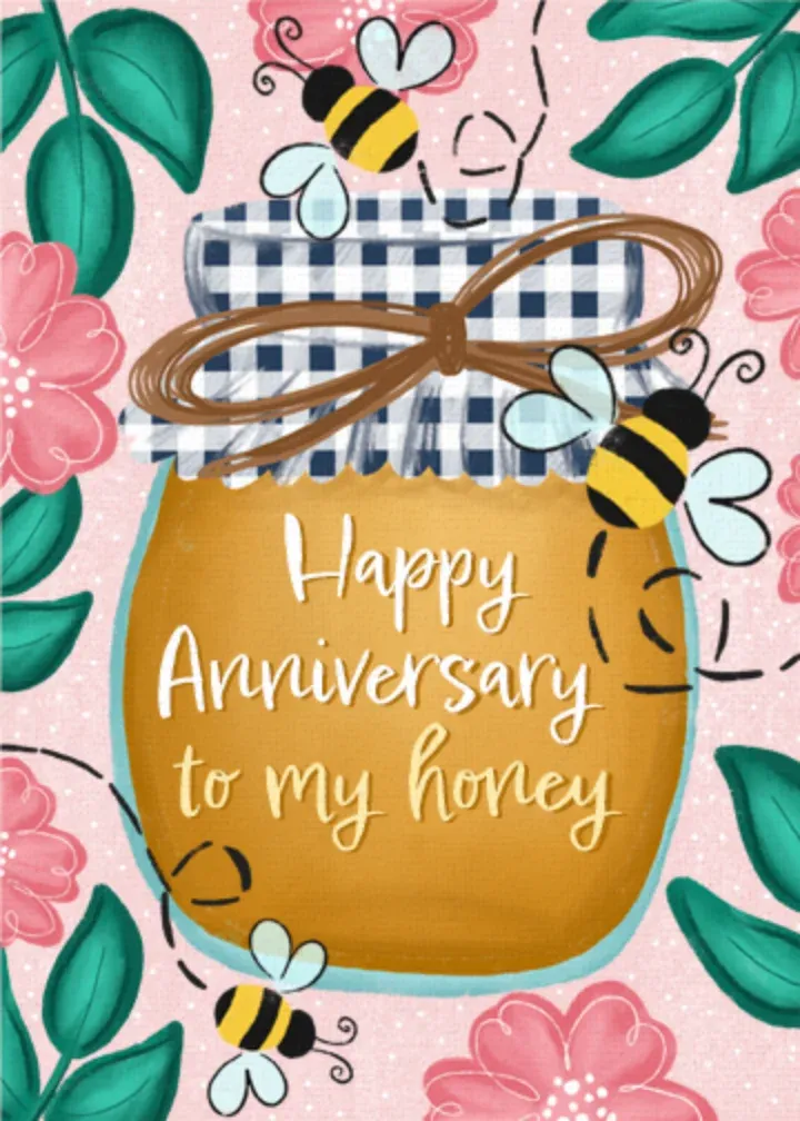 Anniversary Honey card front