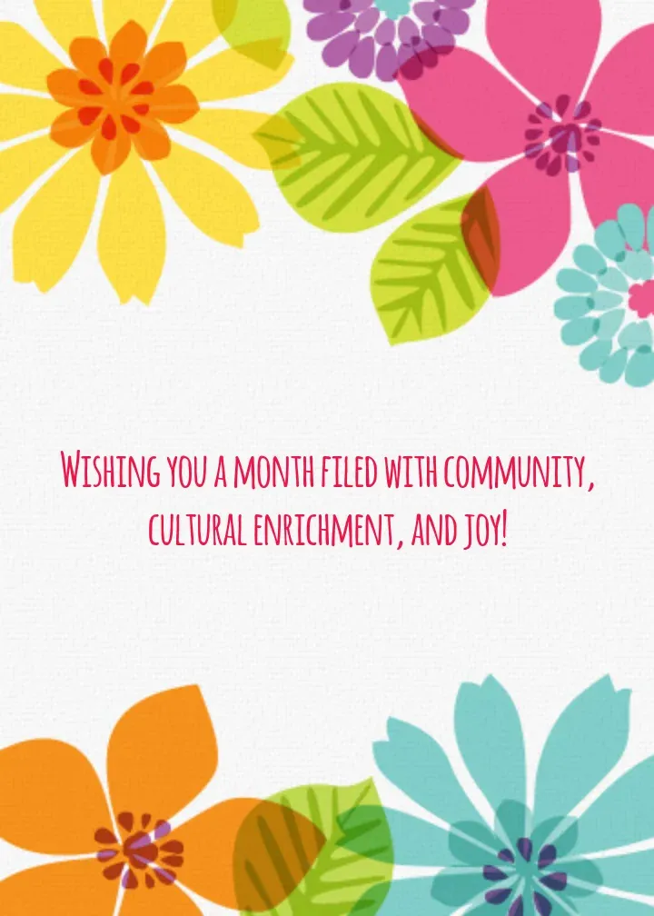 Floral Paradise card inside right