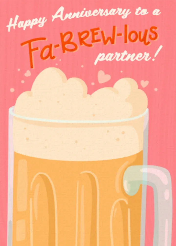 Fabrewlous Partner card front