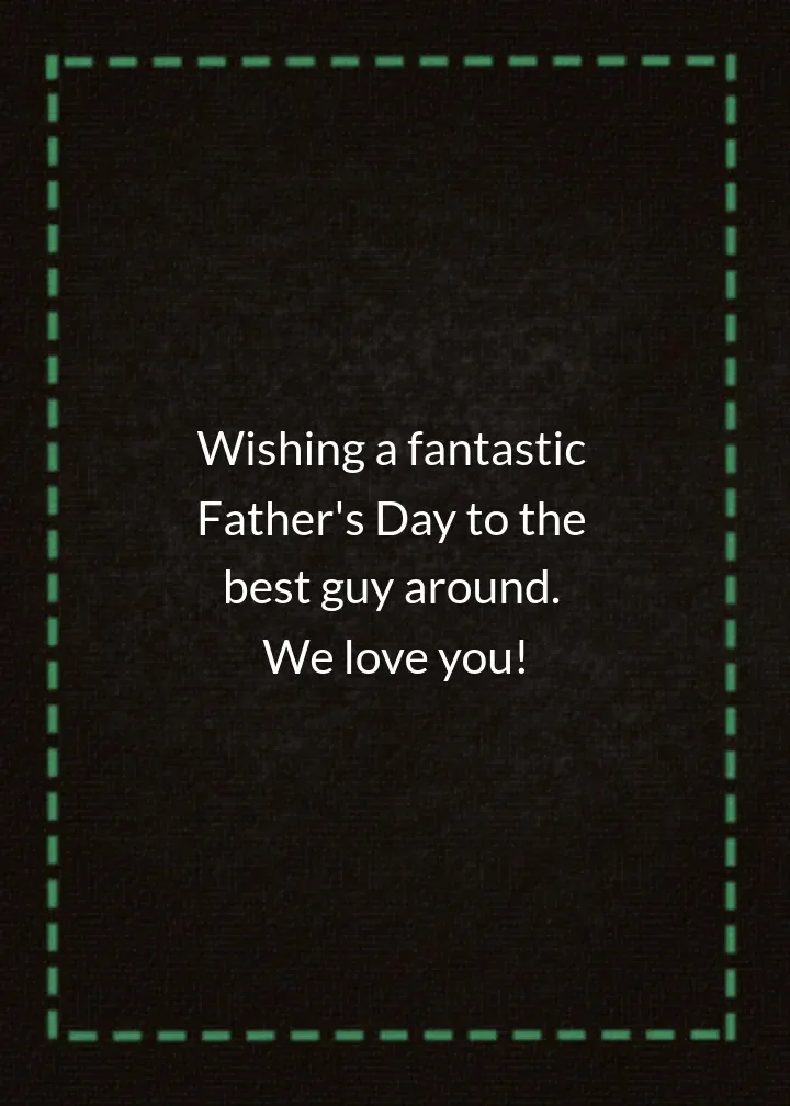 Father's Day Type card inside right