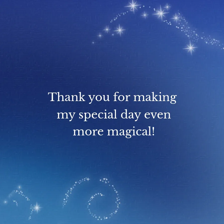 Thank You Cinderella card inside right