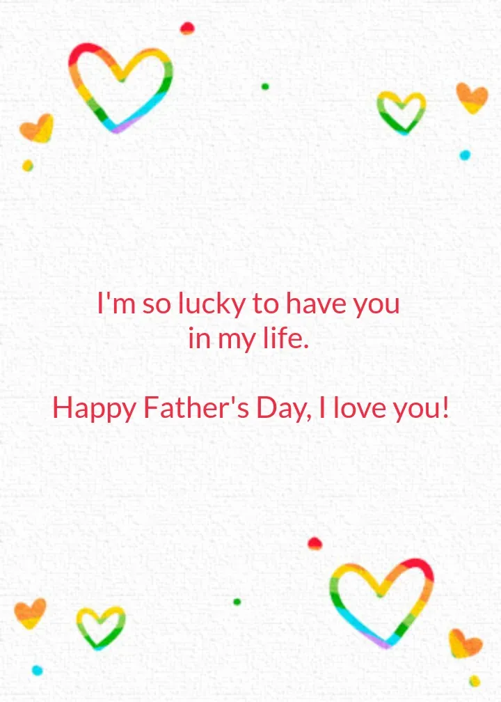 Father's Day Pride card inside right