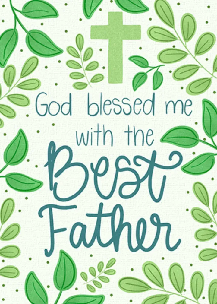 Blessed Father card front