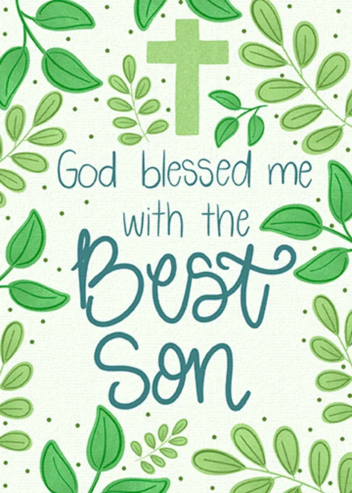 Blessed Son card front