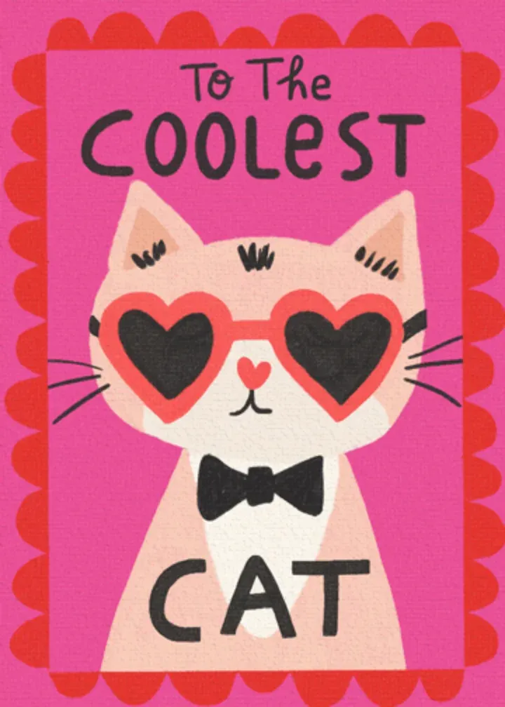 Coolest Cat card front