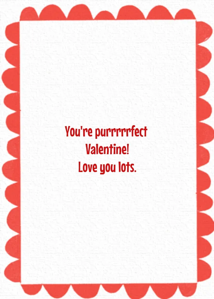 Coolest Cat card inside right