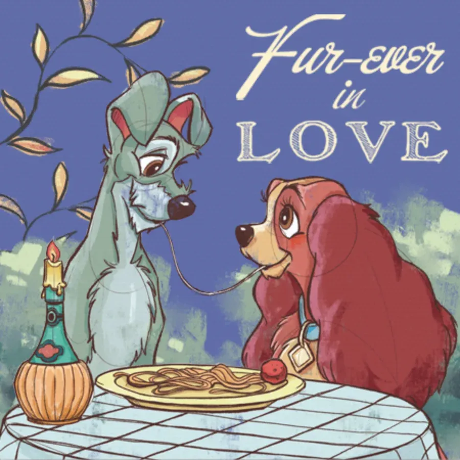 Lady & the Tramp Valentine card front