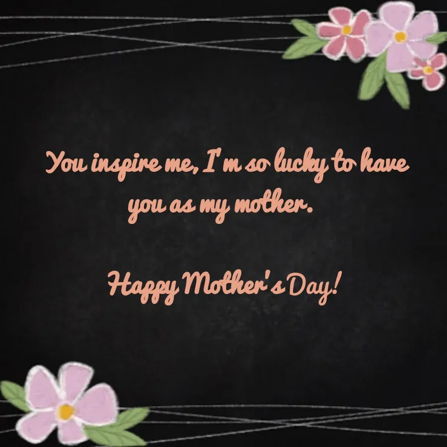 Blessed Mother's Day Wishes card inside right