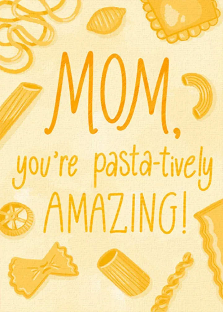 Pasta Mom card front