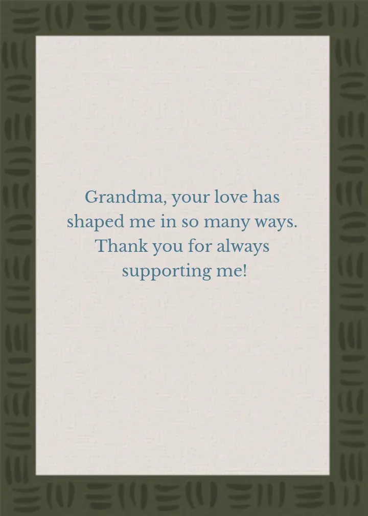 Floral Basket Grandma card inside right