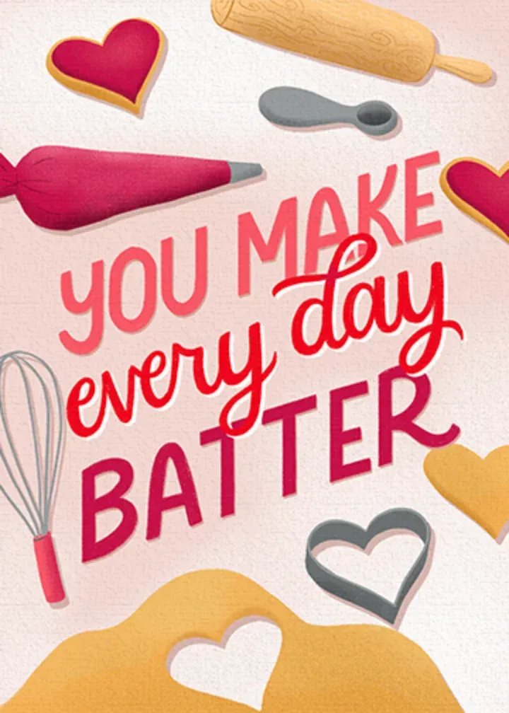 Baking Valentine card front