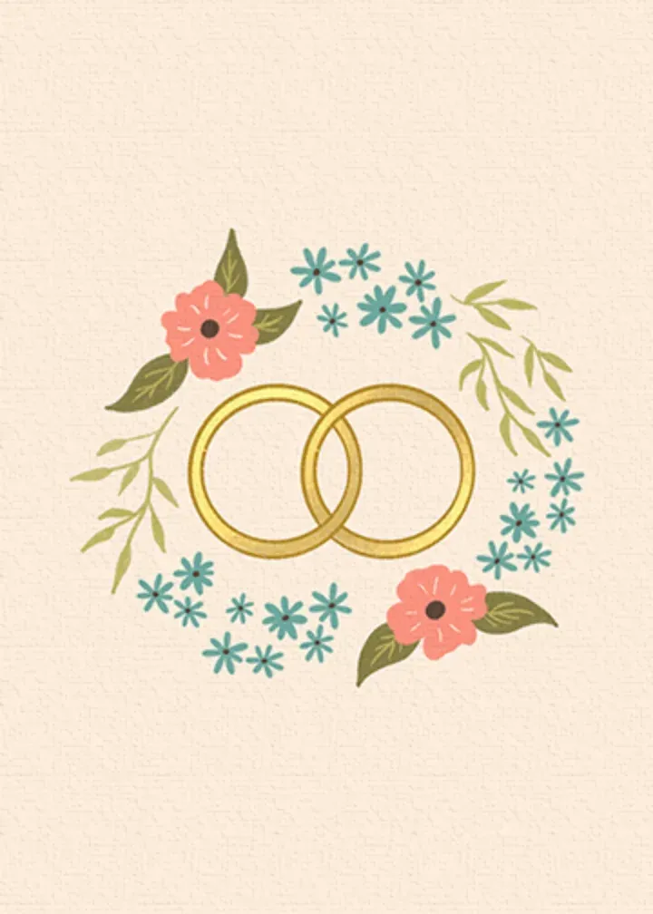 Married Valentine card inside left