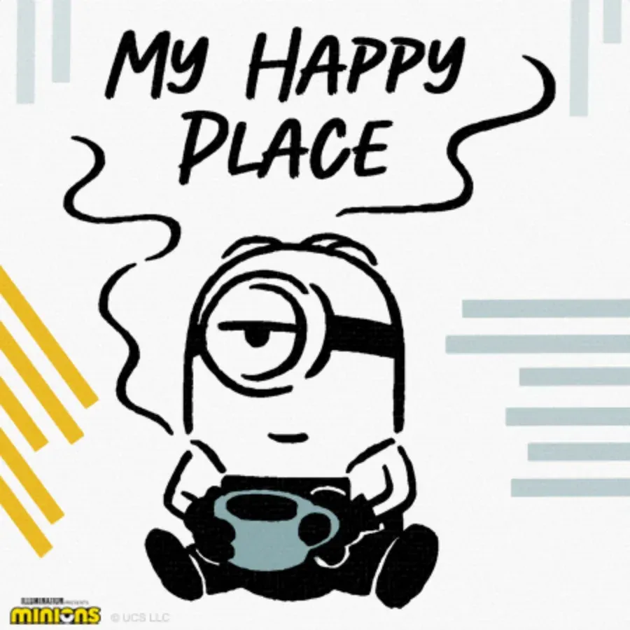 Minions | Cup of Coffee card inside left