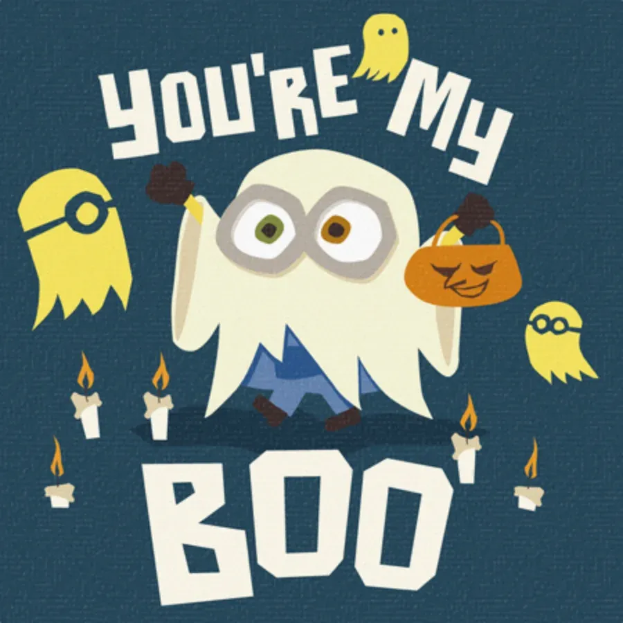 Minions | Happy Halloween Boo card front