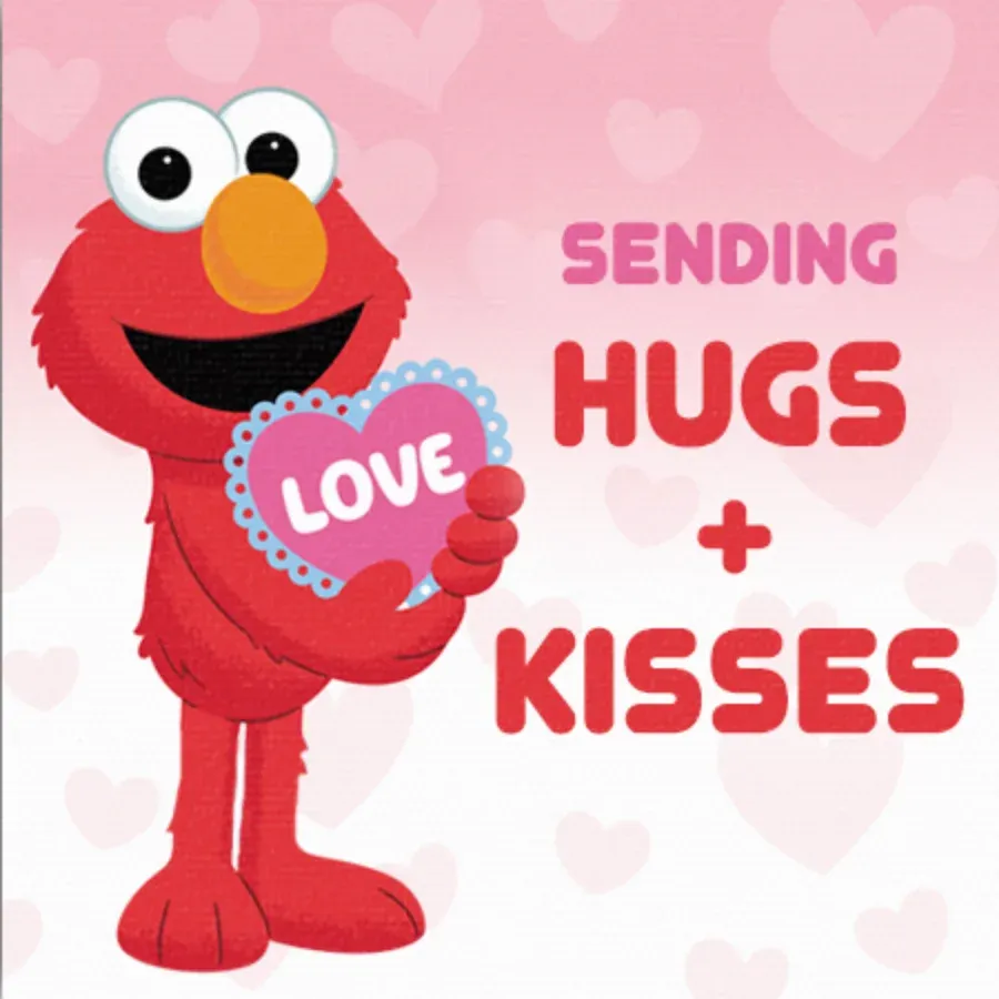 Elmo Happy Valentine card front