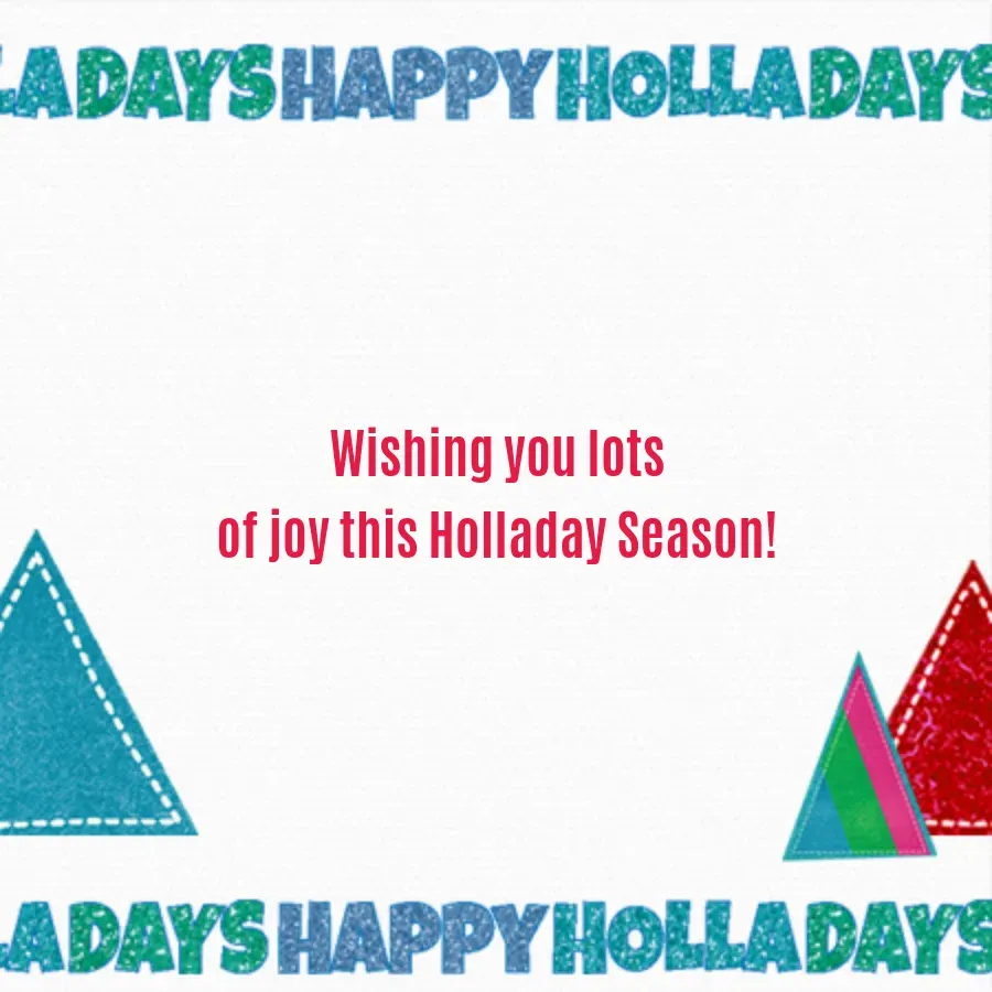 Trolls | Holladays card inside right