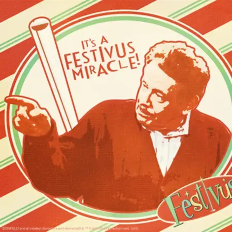 Seinfeld Festivus Rest Of Us card inside left