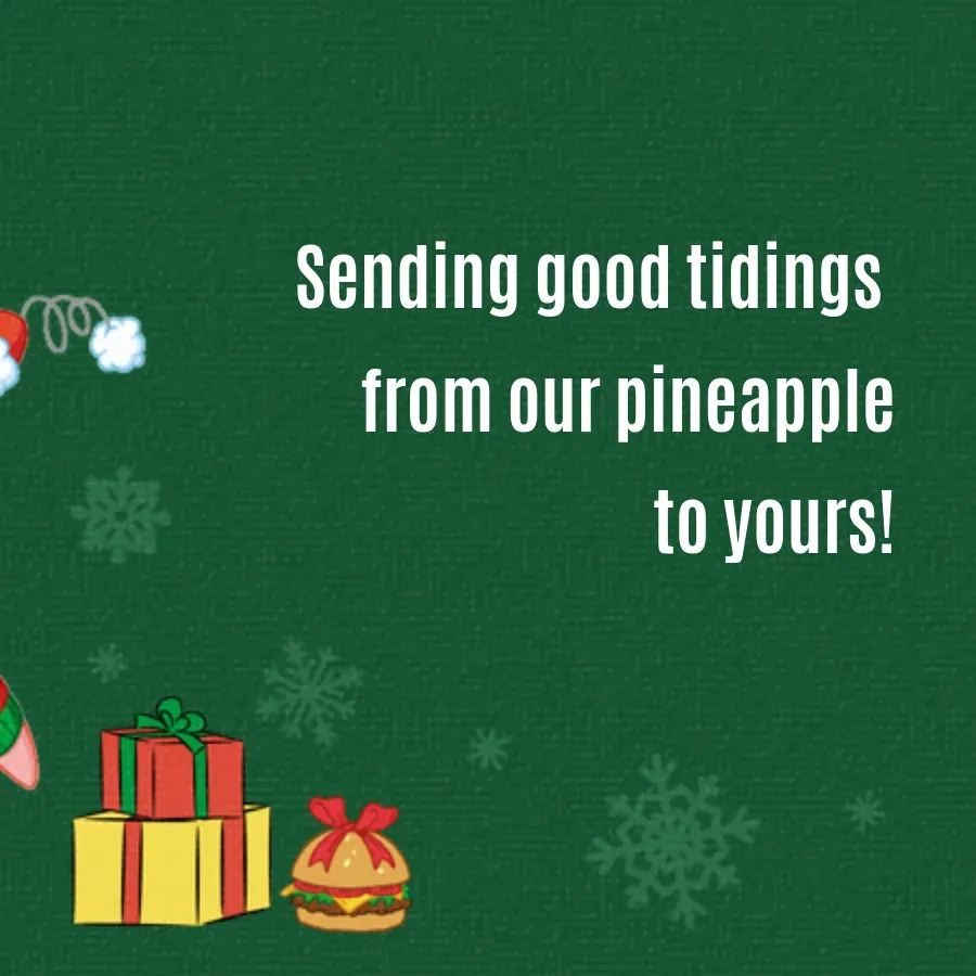 SpongeBob Merry Christmas card inside right