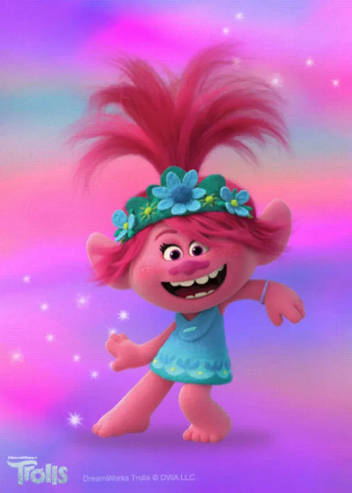 Thanks Trolls card inside left