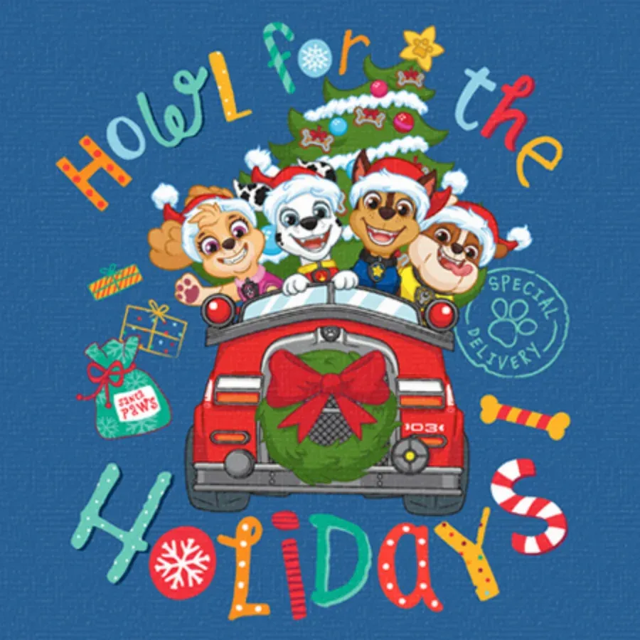 PAW Patrol Happy Holidays card front