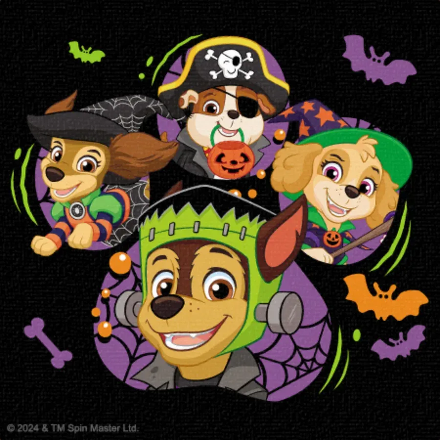 PAW Patrol Happy Halloween card inside left
