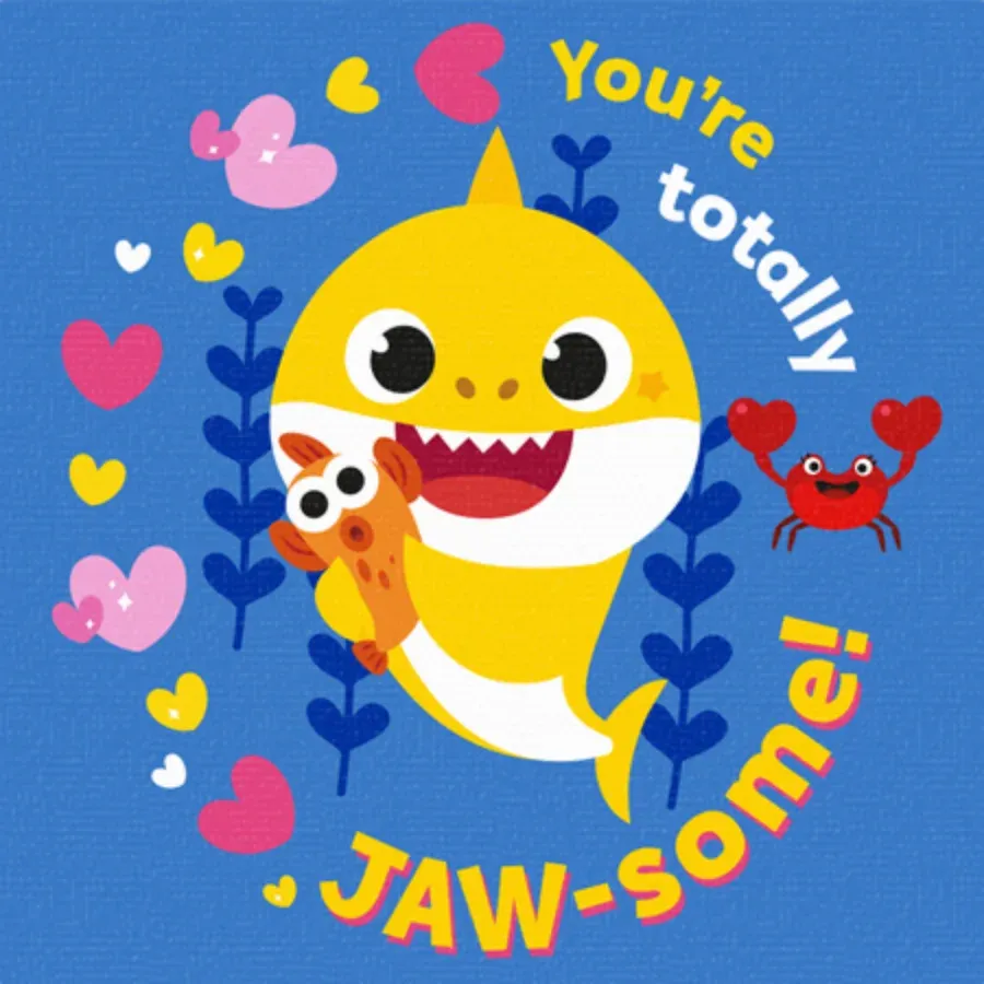 Baby Shark | Valentine's Day card front
