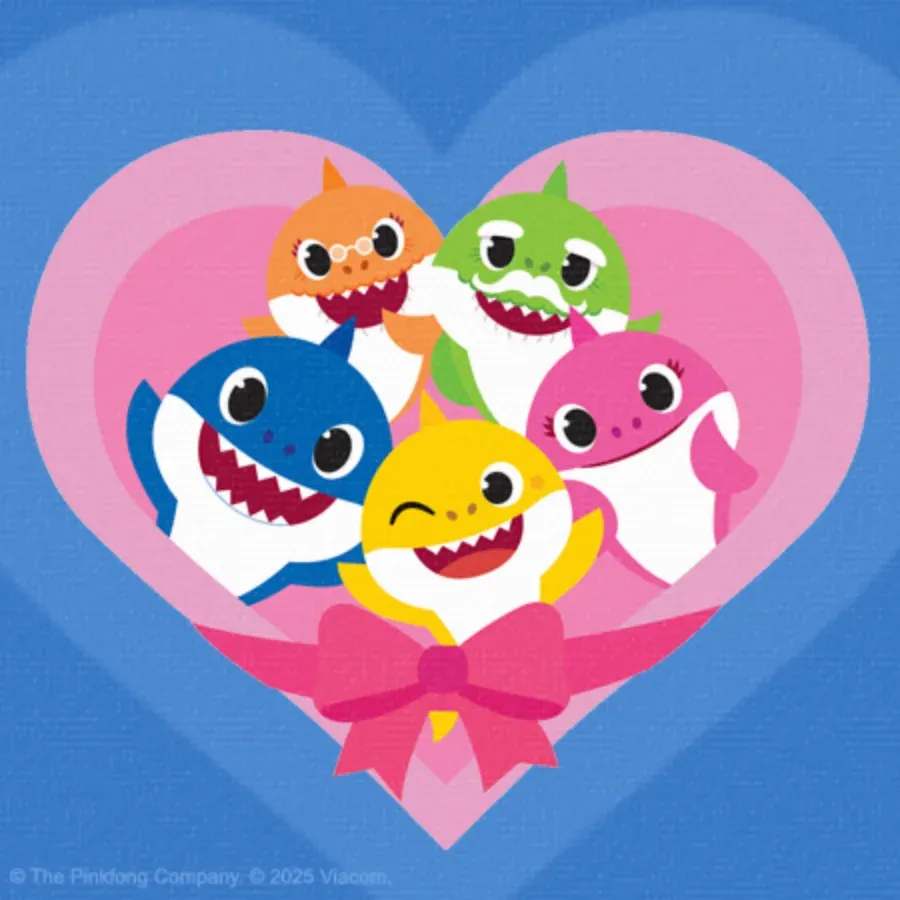 Baby Shark | Valentine's Day card inside left