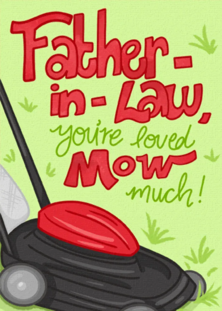 Father-in-Law Mow card front