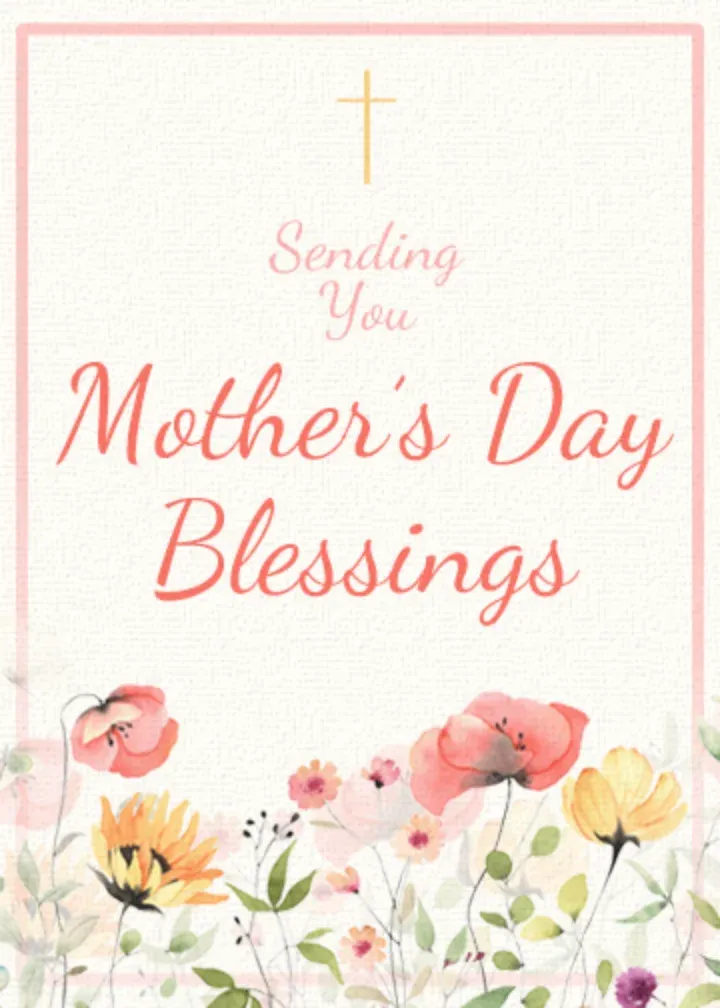 Mother's Day Wildflower card front