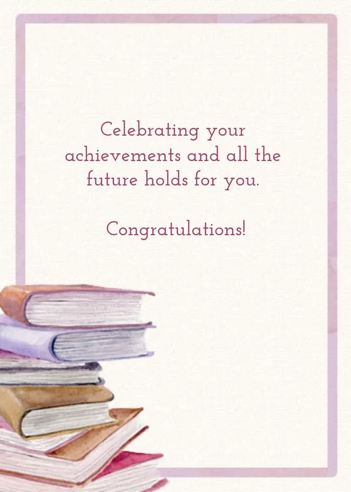 Graduation Day card inside right