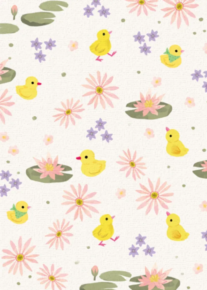 Lucky Ducks Dad card inside left