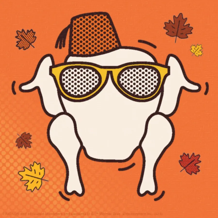 Friends | Happy Thanksgiving card inside left