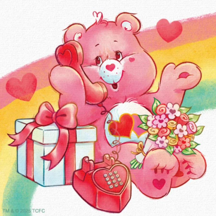 Care Bears | Valentine Cupid card inside left