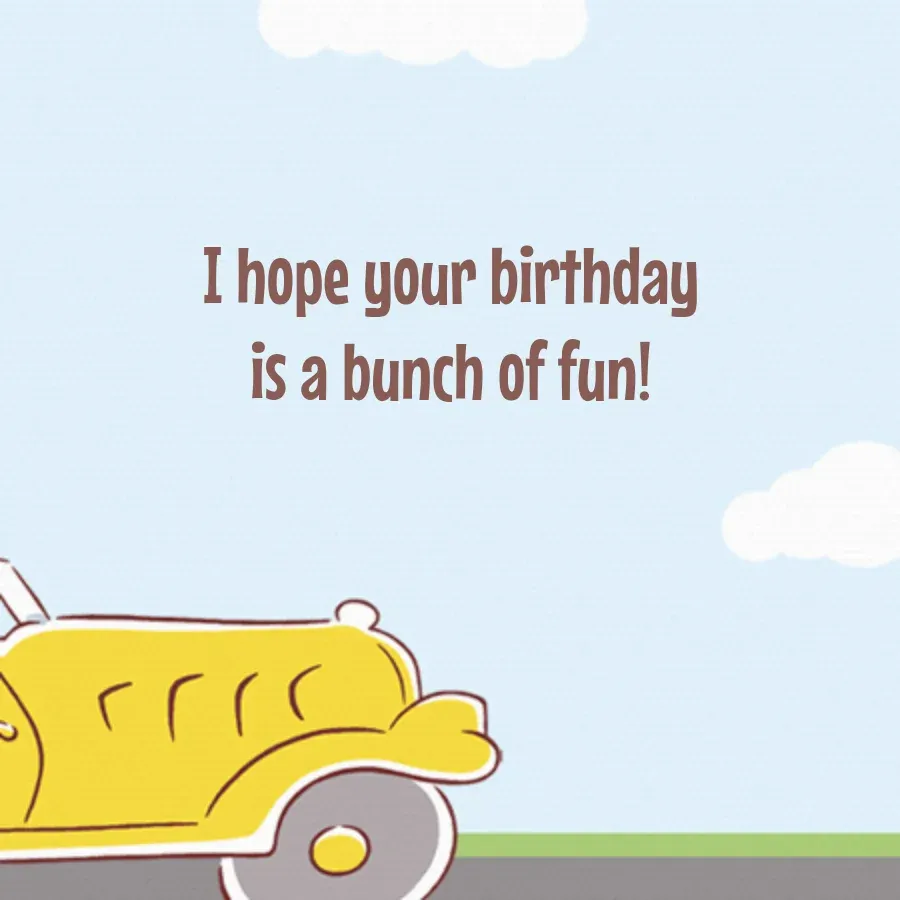 Curious George | Illustrated Happy Birthday card inside right