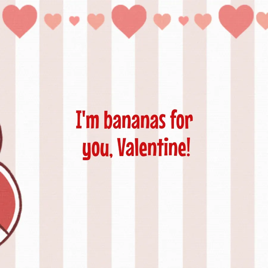 Curious George | Happy Valentine card inside right