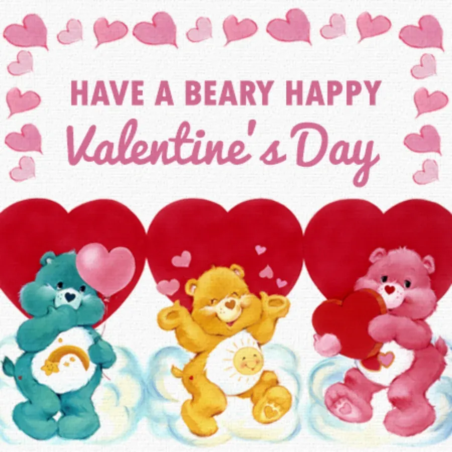 Care Bears | Classic Happy Valentine's Day card front
