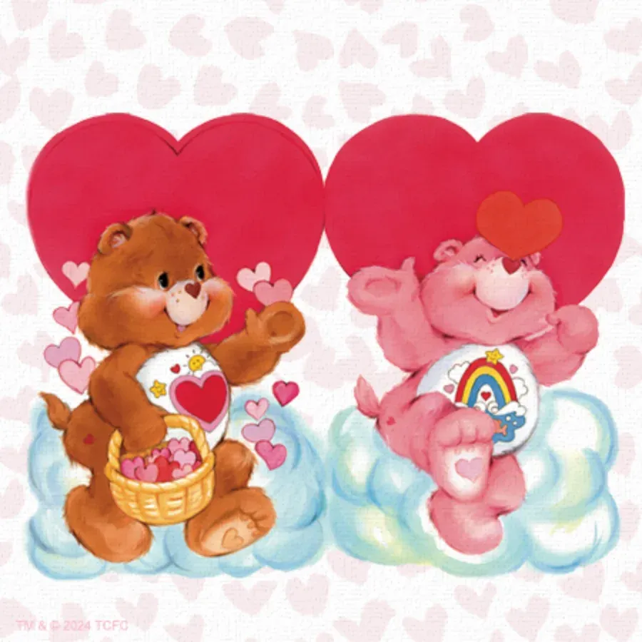Care Bears | Classic Happy Valentine's Day card inside left