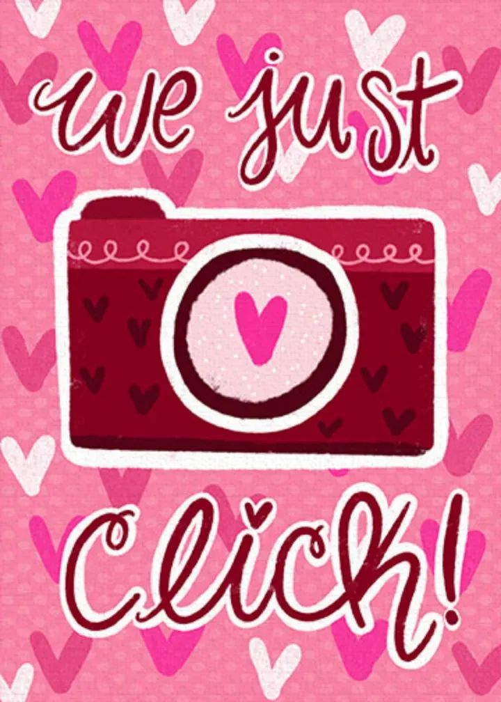 Camera Valentine card front